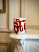 Bougie vase La Flamboyante en cire 100 % naturelle, design artisanal