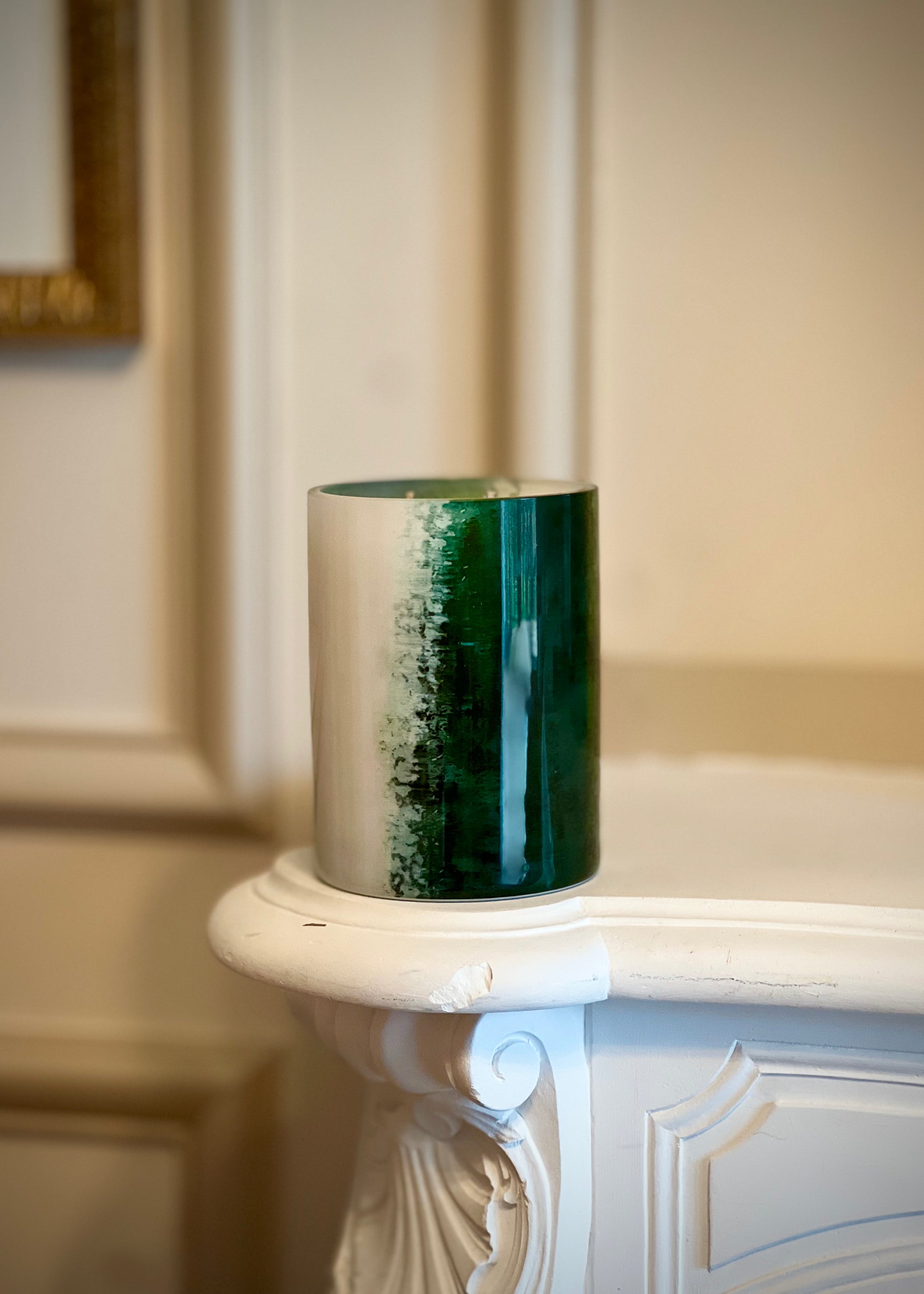 Grand modèle de bougie parfumée artisanale haut de gamme